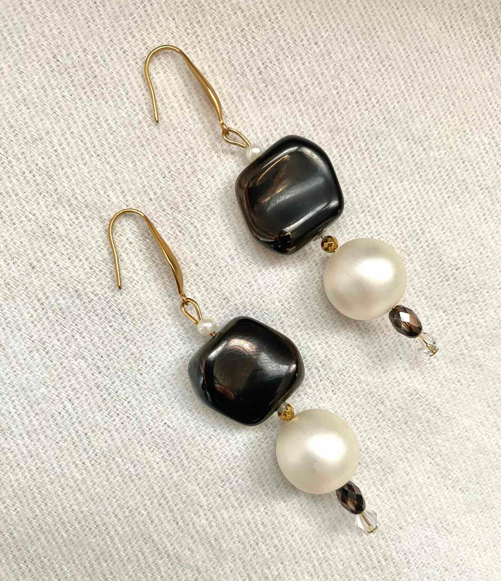 Χειροποίητο Ατσάλινο  Σκουλαρίκι.