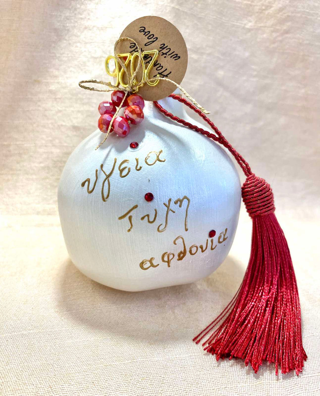 Γούρι Ρόδι Λευκό.