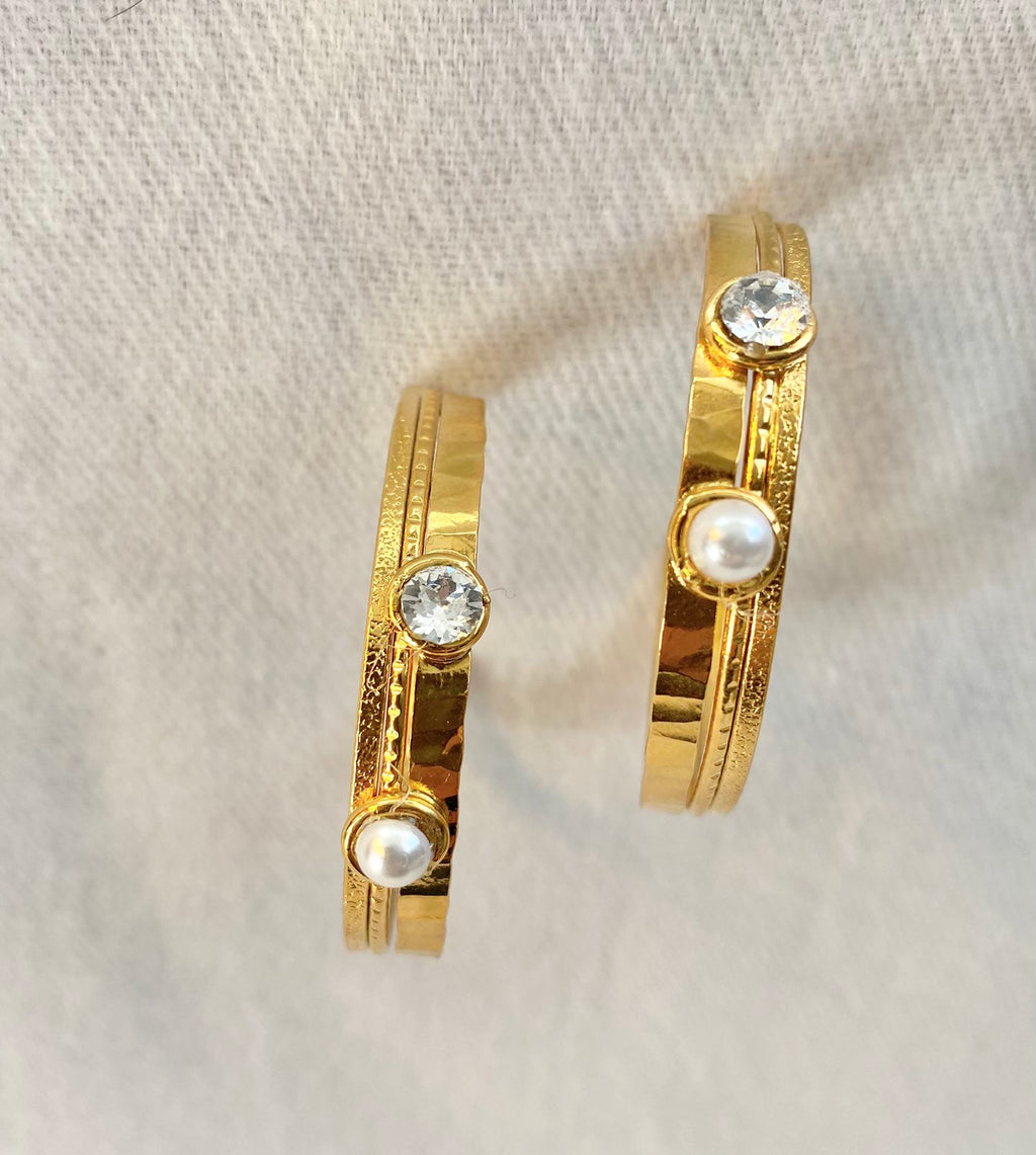 Σκουλαρίκι Κρίκος Χειροποίητο.